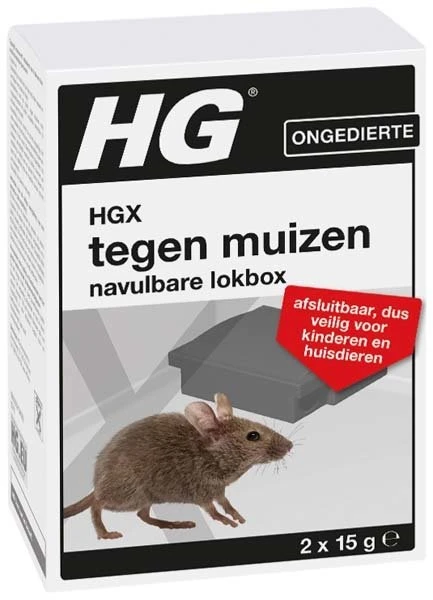 HGX Tegen Muizen Navulbare Lokbox 1 St 3 HGX Tegen Muizen Navulbare Lokbox 1 St