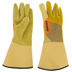 De Wiltfang Rozenhandschoen Leer Met Lang Manchet