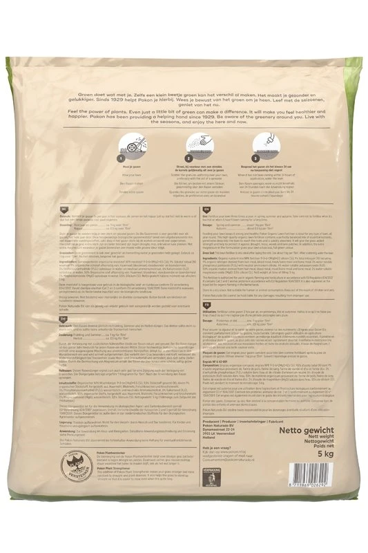Pokon Bio Gazonmest 5kg Voor 75m² 4 Pokon Bio Gazonmest 5kg Voor 75m² - Afbeelding 2