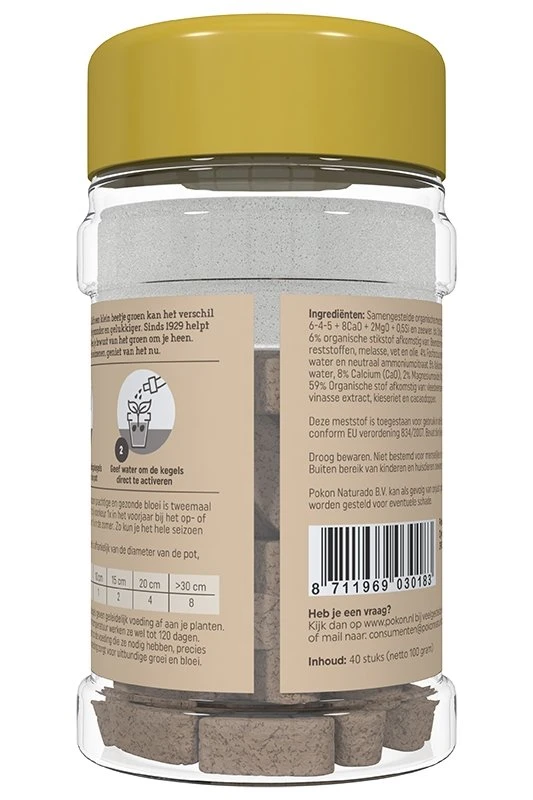 Pokon Bio Terras & Balkon Planten Voedingskegels 40 Stuks 4 Pokon Bio Terras & Balkon Planten Voedingskegels 40 Stuks - Afbeelding 2