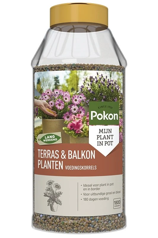 Pokon Terras & Balkon Planten Voedingskorrels 1800g 3 Pokon Terras & Balkon Planten Voedingskorrels 1800g