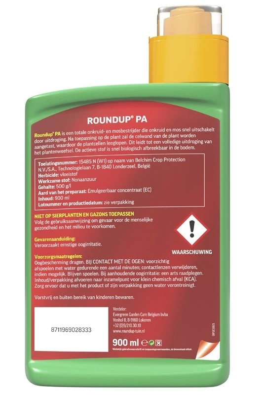 ROUNDUP® PA Snel Onkruidvrij Onkruidverdelger Concentraat 900ml 5 ROUNDUP® PA Snel Onkruidvrij Onkruidverdelger Concentraat 900ml - Afbeelding 3